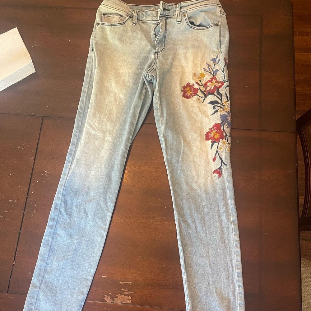 Embroidered jeans